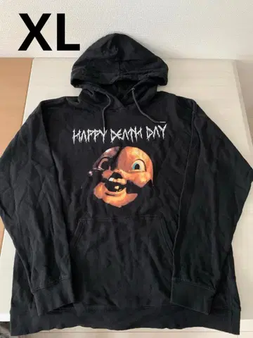 해피 데스 데이 후드티 남성용 맨투맨 속기모 트레이닝복 XL 구제 의류