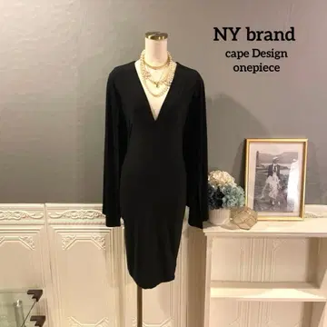 [ 2만 엔 ] NY 브랜드 케이프 디자인 스트레치 원피스
