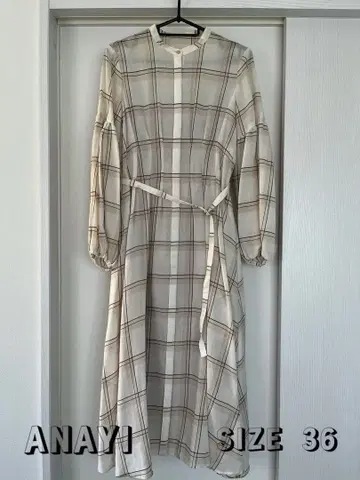 ANAYI 체크 무늬 원피스 사이즈 36