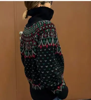 FASHIRU 울 페어아일 가디건 완판템 택 포함 미사용 새상품