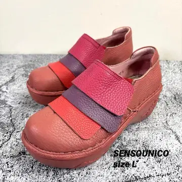 SENSOUNICO 센소유니코 이무 i + mu 가죽 신발 L 핑크