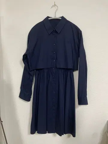 JILLSTUART 새상품 미사용 네이비 셔츠 원피스 긴팔