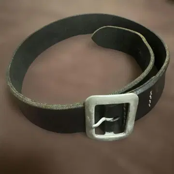 Sugar Cane Co. 블랙 가죽 벨트