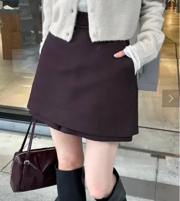 mystic 레이어드 미니 치마바지