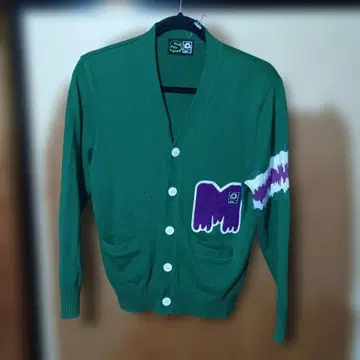 S 그린 가디건 긴팔 매지컬 모쉬 미스핏츠
