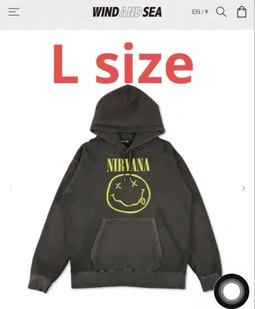 windandsea x NIRVANA 후디 L 사이즈