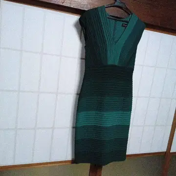 TADASHI SHOJI 슬리브리스 원피스 S 그린