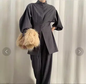 ameri UND WAIST SHAPE SHIRT JACKET