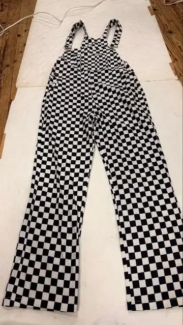 체커 플래그 오버롤 사이즈 M