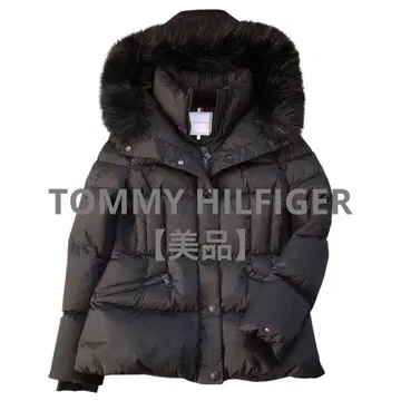 TOMMY HILFIGER 다운 자켓 후드 퍼 포함