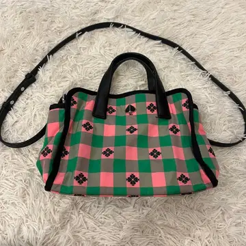 [ 새상품급 ] 케이트 스페이드 2way 숄더백 사선 클로버 체크