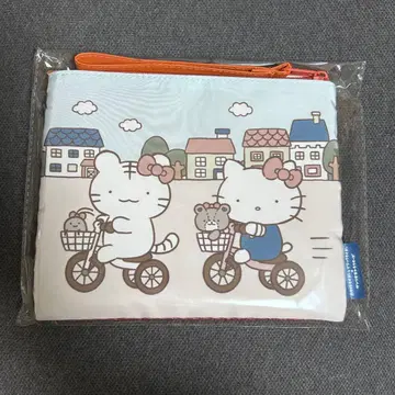 [ 한정품 ] 화이트 타이거와 블랙 타이거 x 키티 메쉬 파우치 새상품