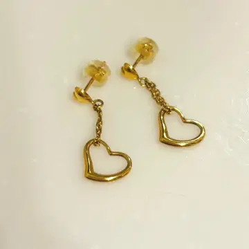 10k 하트 귀걸이 체인