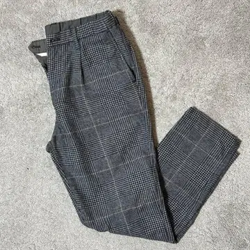 URBAN RESEARCH DOORS 체크 무늬 테이퍼드 팬츠