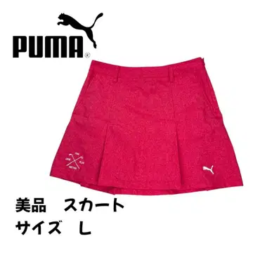[ 새상품급 ] PUMA 푸마 골프 플리츠 스커트 레드 L 사이즈