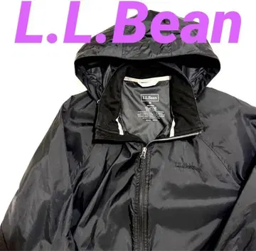 L.L.Bean 블랙 나일론 자켓 후드 부착