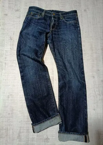 빈티지 셀비지 데님 청바지