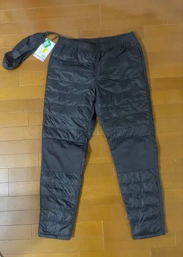 세탁 가능한 퓨전 다운 팬츠 LL 블랙