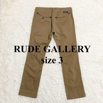 새상품급 RUDE GALLERY 버튼 플라이 치노 트라우저 팬츠 베이지