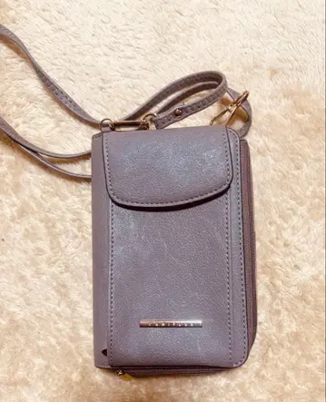 그레이 숄더백 스마트폰용