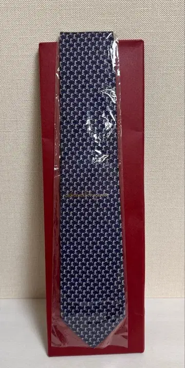 페라가모 넥타이 FERRAGAMO 남성용 앵무새 네이비 미사용 새상품