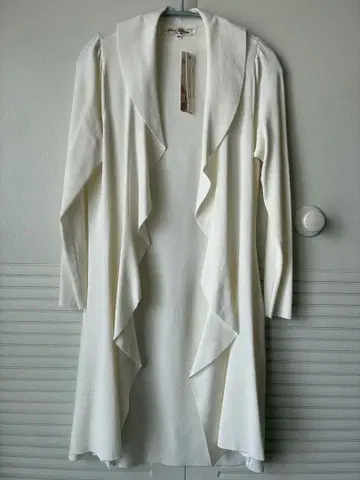 미사용 새상품 슈퍼뷰티 롱 니트 가디건 사이즈 40 화이트