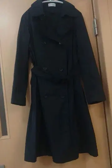 PLST 트렌치코트 벨트 라이너 포함 손세탁 가능 네이비 L