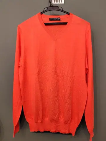 새상품급 TOMORROWLAND V넥 니트 코튼 핑크 L