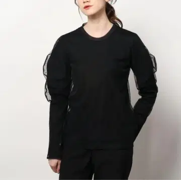 CLANE 메쉬 레이어드 컴팩트 탑 S