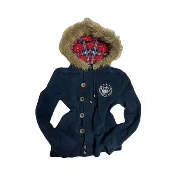 00s 리즈리사 퍼 후드티 헤이세이 갸루 y2k 그런지 여자 펑크 체크