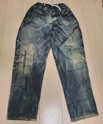 us 페이크 데님 팬츠 산겐자야 페이크 데님