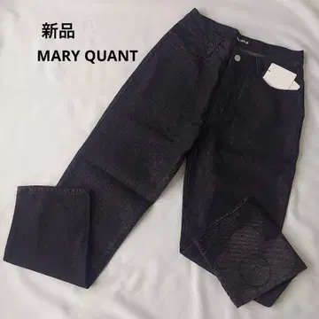 새상품 MARY QUANT 마리크와 데님 팬츠 블랙 M