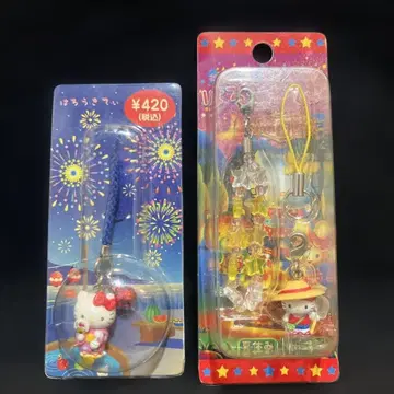 귀여운 헬로키티 여름방학 산 버전 불꽃놀이 버전 2개 세트