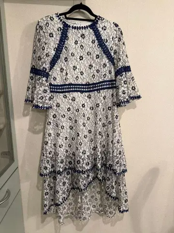 포멀 드레스 꽃무늬 자수 레이스 원피스