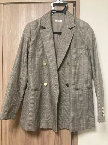 그레이 더블 브레스트 테일러드 자켓 M