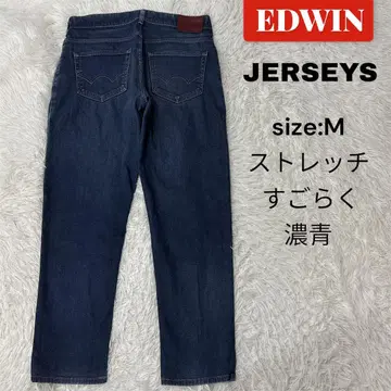 EDWIN JERSEYS 데님 M 스트레치 아주 진한 파랑