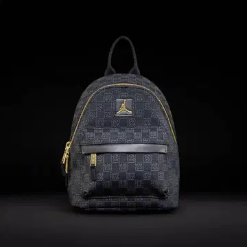 조던 블랙 백팩 골드 지퍼