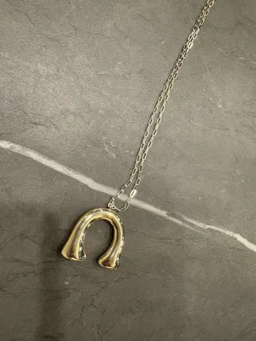 실버 말발굽 펜던트 목걸이