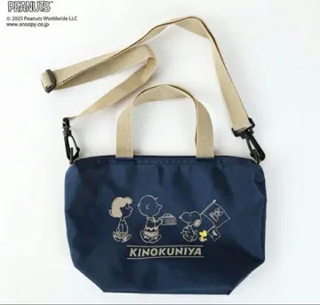 KINOKUNIYA 스누피 숄더백 네이비