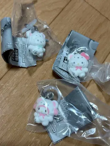 산리오 메지루시 액세서리 포근포근 스노우 3개 세트