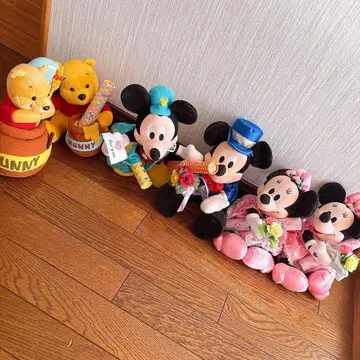 미키, 미니, 푸우 봉제 인형