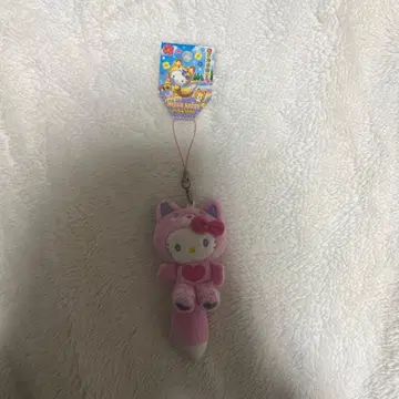 [레어] 홋카이도 한정 헬로키티 봉제 인형 스트랩 여우 지역 한정 키티