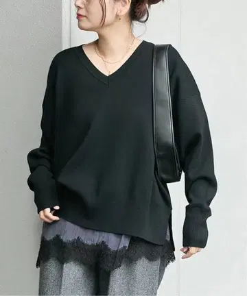 JOURNAL STANDARD 워셔블 TEXBRID V 풀오버