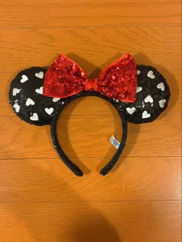 디즈니 미니 하트 무늬 머리띠