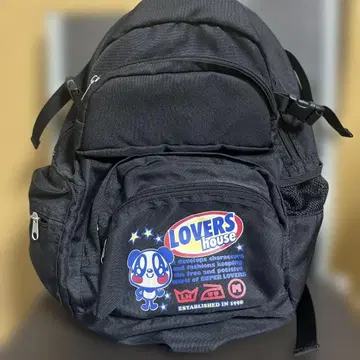 러버스하우스 LOVERSHOUSE 블랙 팬더 백팩 헤이세이 레트로