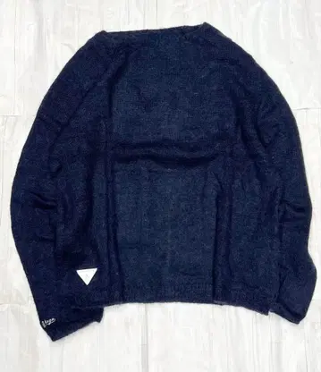 CHRLIE 모헤어 크루 니트 / 네이비