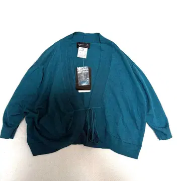 미사용 새상품 택 포함 에네스베 볼레로 반팔 니트 가디건 숏 기장