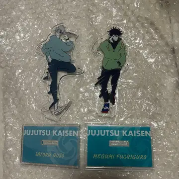 주술회전 세븐일레븐 콜라보 아크릴 스탠드 고죠 사토루 후시구로 메구미