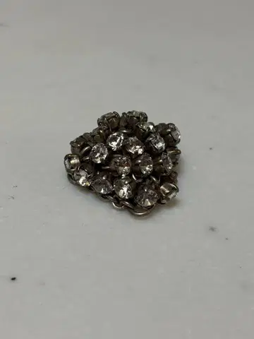 세르주 트라발 빈티지 크리스탈 플라워 반지