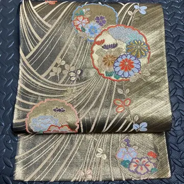 고급 순수 실크 후쿠로 오비 기모노 포멀 예복 설륜 문 11-3